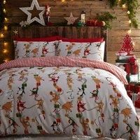 furn. Santa/'s Workshop Duvet Cover Set, White, Toddler