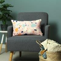 furn. Terra Polyester Filled Cushion, Powder, 30 x 50cm
