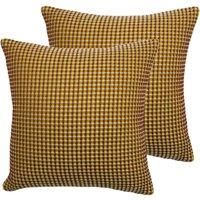 furn. Rowan Polyester Filled Cushions (Twin Pack), Henna, 45 x 45cm