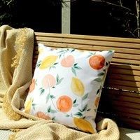 furn. Les Fruits Outdoor Polyester Filled Cushion, Multi, 43 x 43cm