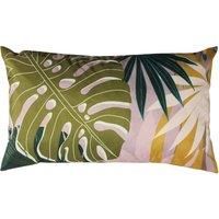furn. Leafy Outdoor Polyester Filled Cushion, Blush, 30 x 50cm