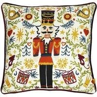 furn. Christmas Nutcracker Polyester Filled Cushion, Polyester, Multi
