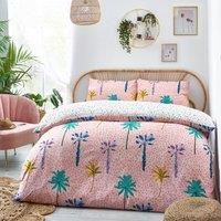 Style Lab Palmtropolis Duvet Cover Set, Pink, Double