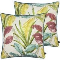 Prestigious Textiles Sumba Polyester Filled Cushions Twin Pack Rhumba