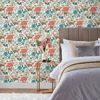 furn. Azalea Floral Printed Wallpaper, Multi