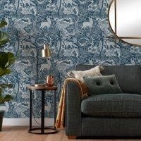 Furn Winter Woods Woodland Printed Wallpaper