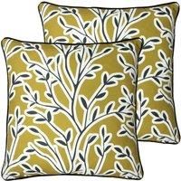 Furn. Annika Polyester Filled Cushions Twin Pack Honey