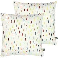 Prestigious Textiles Dolly Mixture Polyester Filled Cushions (Twin Pack), Polyester, Cotton, Jungle