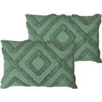 furn. Orson Polyester Filled Cushions (Twin Pack), Eucalyptus, 30 x 50cm