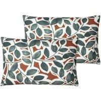 Ashley Wilde Wick Polyester Filled Cushions (Twin Pack), Polyester, Dove / Steel