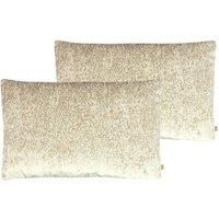 Kai Lynx Polyester Filled Cushions Twin Pack Viscose Cotton Snow