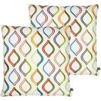 Prestigious Textiles Spinning Top Polyester Filled Cushions Twin Pack Cotton Jungle
