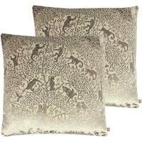 Kai Tilia Polyester Filled Cushions Twin Pack Cotton Clay