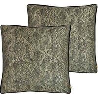 Kai Viper Polyester Filled Cushions Twin Pack Bronze 50 x 50cm