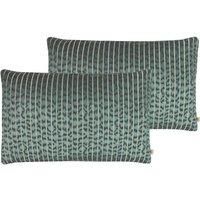 Kai Wrap Caracal Polyester Filled Cushions Twin Pack Cotton Oasis