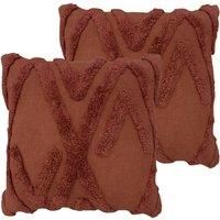 Furn. Kamjo Geometric Tufted Polyester Filled Cushion - Twin Pack
