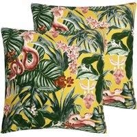 furn. Medinilla Outdoor Twin Pack Cushion Mustard - Square - 43cm x 43cm