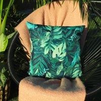 furn. Psychedelic Jungle Outdoor Polyester Filled Cushion,Green,43 x 43cm