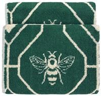furn. Bee Deco Hand Towel, Cotton, Emerald, BEEDECO/T02/EME, 50 x 85cm