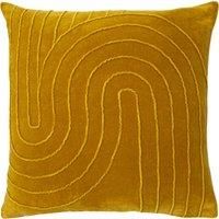 furn. Mangata Cushion Cover, Cotton, Ochre, 45 x 45cm