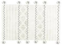 The Linen Yard Tasselled Diamond 100% Cotton Bath Mat