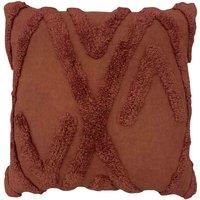 furn. Kamjo Polyester Filled Cushion, Cotton, Red