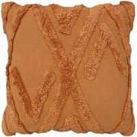 furn. Kamjo Polyester Filled Cushion, Cotton, Rust