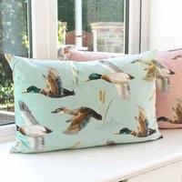 Evans Lichfield Country Duck Pond Polyester Filled Cushion, Polyester, Mint