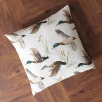 Evans Lichfield Country Duck Pond Polyester Filled Cushion, Multi, 43 x 43cm