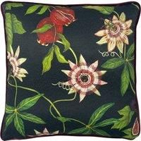 Paoletti Figaro Polyester Filled Cushion, Polyester, Cotton, Green