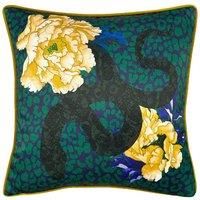 furn. Serpentine Polyester Filled Cushion, Polyester, Royal Blue/Teal