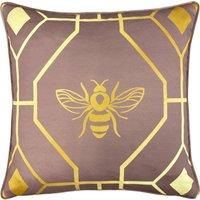 furn. Bee Deco Polyester Filled Cushion, Polyester, Blush