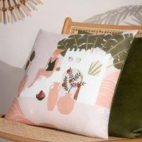 furn. Nalani Riad Polyester Filled Cushion, Polyester, Sand
