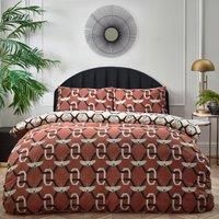 furn. Avalon Double Duvet Set Brick