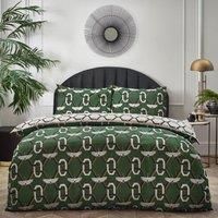 furn. Avalon King Size Duvet Set Green