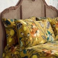 EW by Edinburgh Weavers Morton Pillowcase Pair,Ochre,50 x 75cm