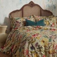 Ew by Edinburgh weavers 100% Cotton 200 TC 3 Piece Duvet Cover Set Cream/Pink Double - 2 Standard Pillowcases