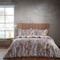 Ew By Edinburgh Weavers Lavish Floral Premium Cotton Sateen Super King Duvet Cover Set Blush