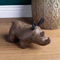 Paoletti Rhino Faux Leather Novelty Doorstop