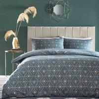 furn. Bee Deco Single Duvet Cover Set, Cotton, Polyester, French Blue, King, BEEDECO/D03/FBL