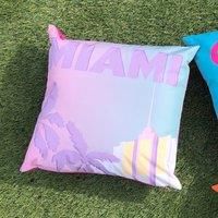 furn. Miami Outdoor Polyester Filled Cushion, Polyester, Multi