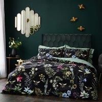 Wylder Tropics Midnight Bee Duvet Cover Set, Black, King (U.K. Standard)