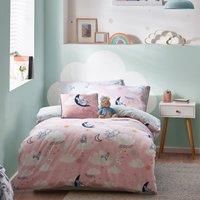 Peter Rabbit™ Sleepy Head Double Duvet Cover Set, Polyester, Cotton, Pink