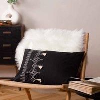 furn. Pritta Polyester Filled Cushion, Black