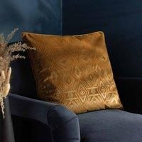 Paoletti Tayanna Polyester Filled Cushion, Mustard, Square