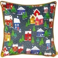 furn. Christmas Together Twilight Town Polyester Filled Cushion