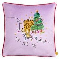 furn. Purrfect Fabyleous Polyester Filled Cushion,Pink/Lilac