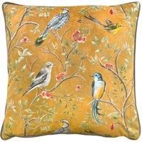 Wylder Tropics Orient Chinoiserie Birds Polyester Filled Cushion
