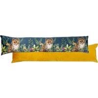 Wylder Nature Willow Fox Print Velvet Draught Excluder, Multi