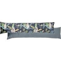 Wylder Tropics Jungle Leopards Print Velvet Draught Excluder, Petrol